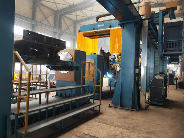 中部槽齒軌座、立板、彎板焊接機(jī)器人工作站