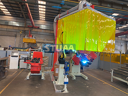 裝載機搖臂座粱、搖臂機器人焊接工作站